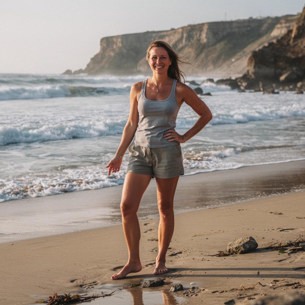 Тропинка среди высоких деревьев, ведущая к живописному водопаду.