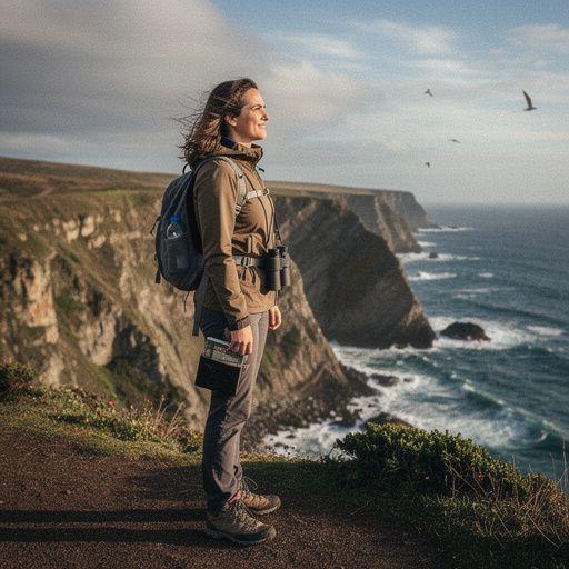 Группа туристов, исследующих тропы леса с рюкзаками.